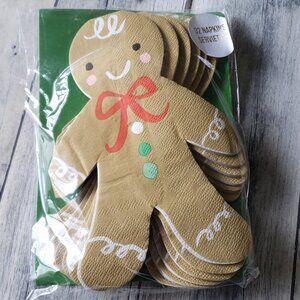 NWT - Meri Meri Gingerbread Men Paper Napkins (32ct.)